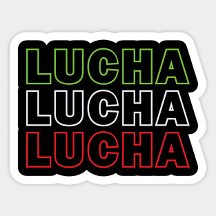 Lucha Lucha Lucha Sticker